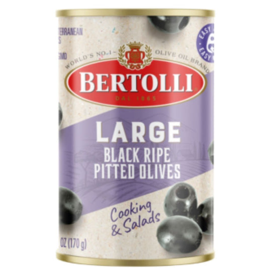 Large Black Ripe Pitted Olives Bertolli