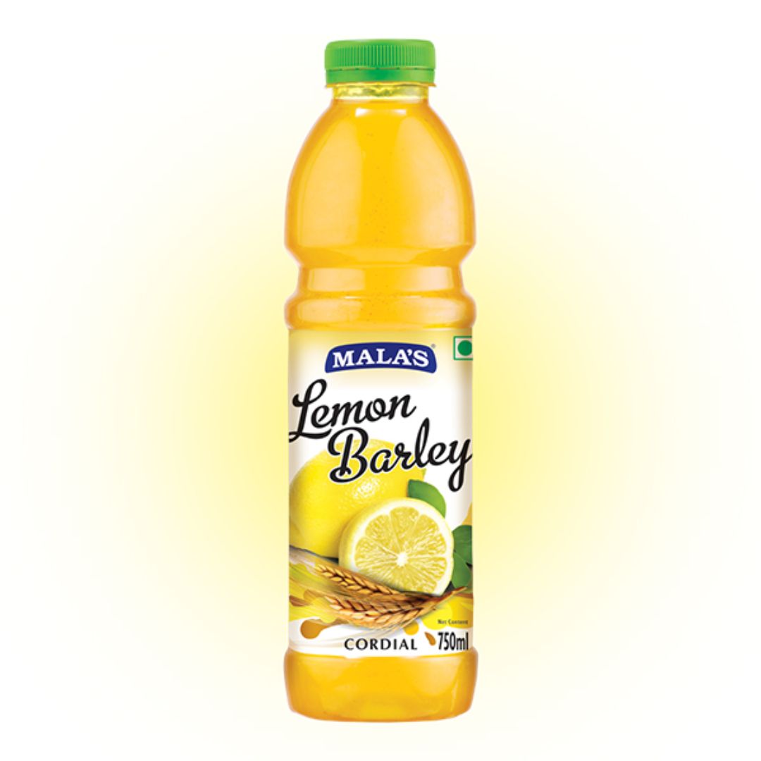 Lemon Barley Cordial 750 ml  Mala'S