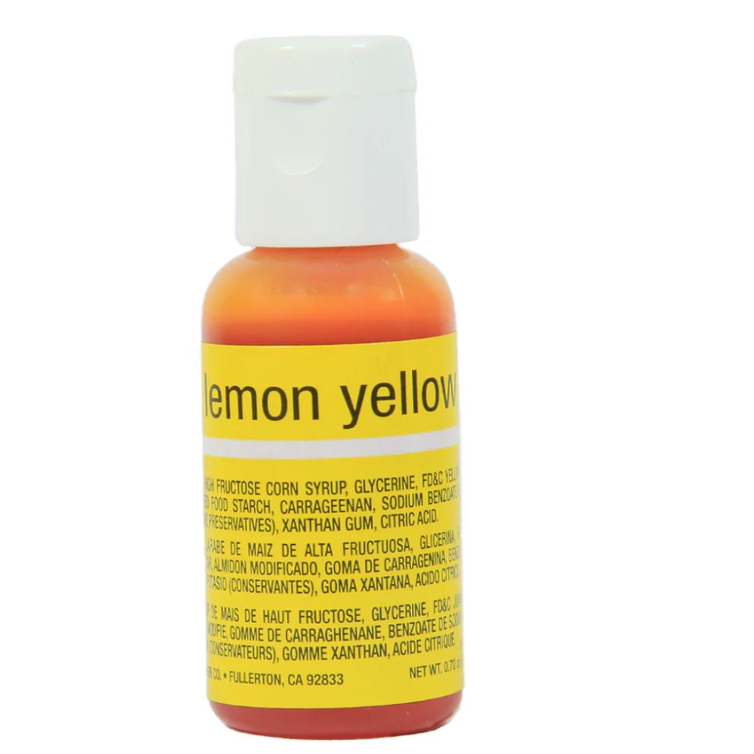 Lemon Yellow Edible Liqua Gel Colour 20ml Chefmaster