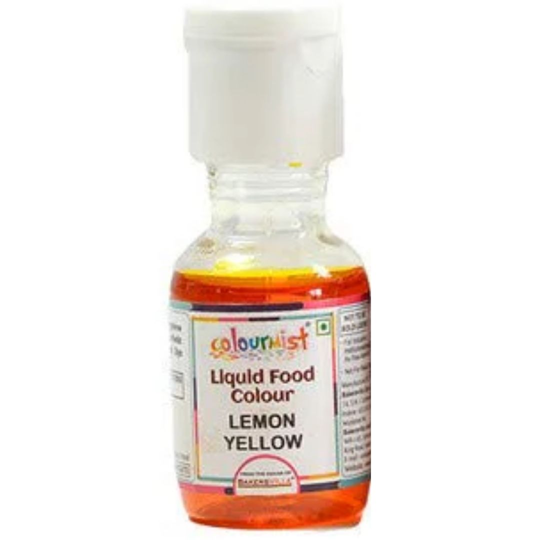 Lemon Yellow Liquid Food Colour 20g Colourmist