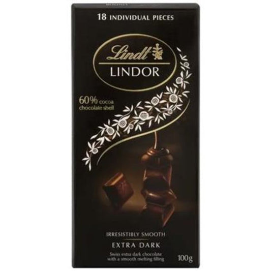 Lindor Singles Dark 60% 100G Lindt