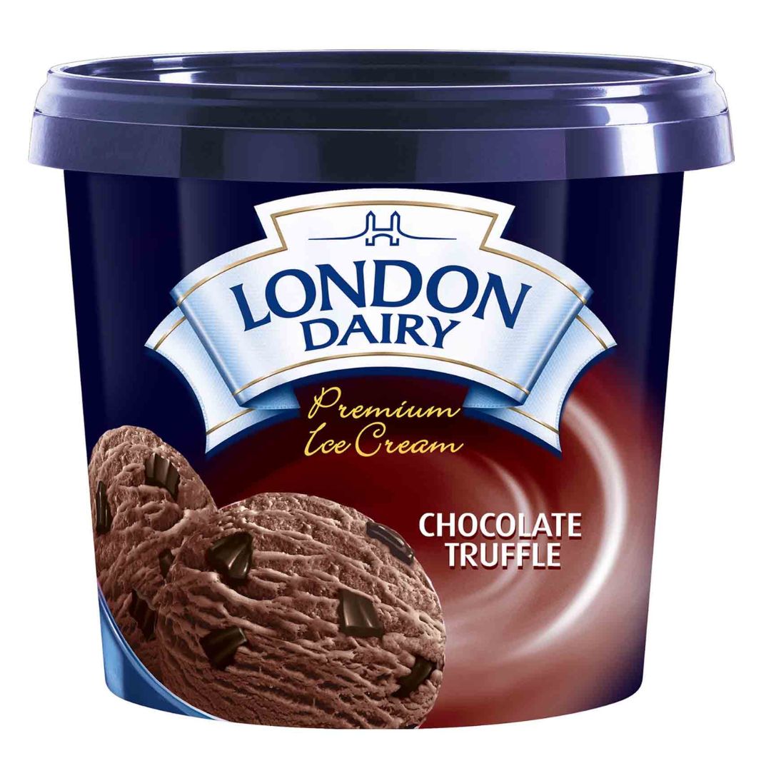 Premiun Ice Cream Chocolate Truffle 1ltr London Dairy