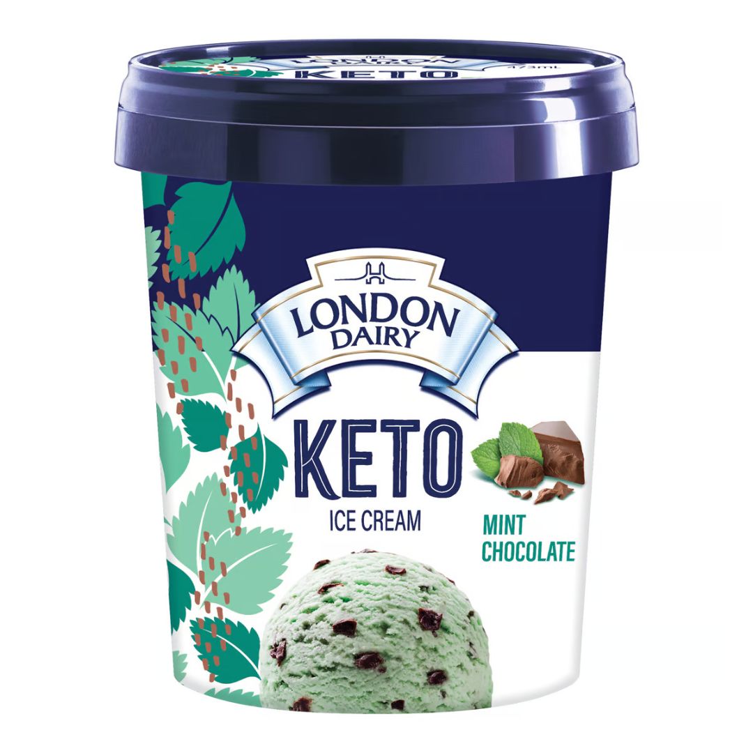 Keto Mint Chocolate Ice Cream 473ml London Dairy