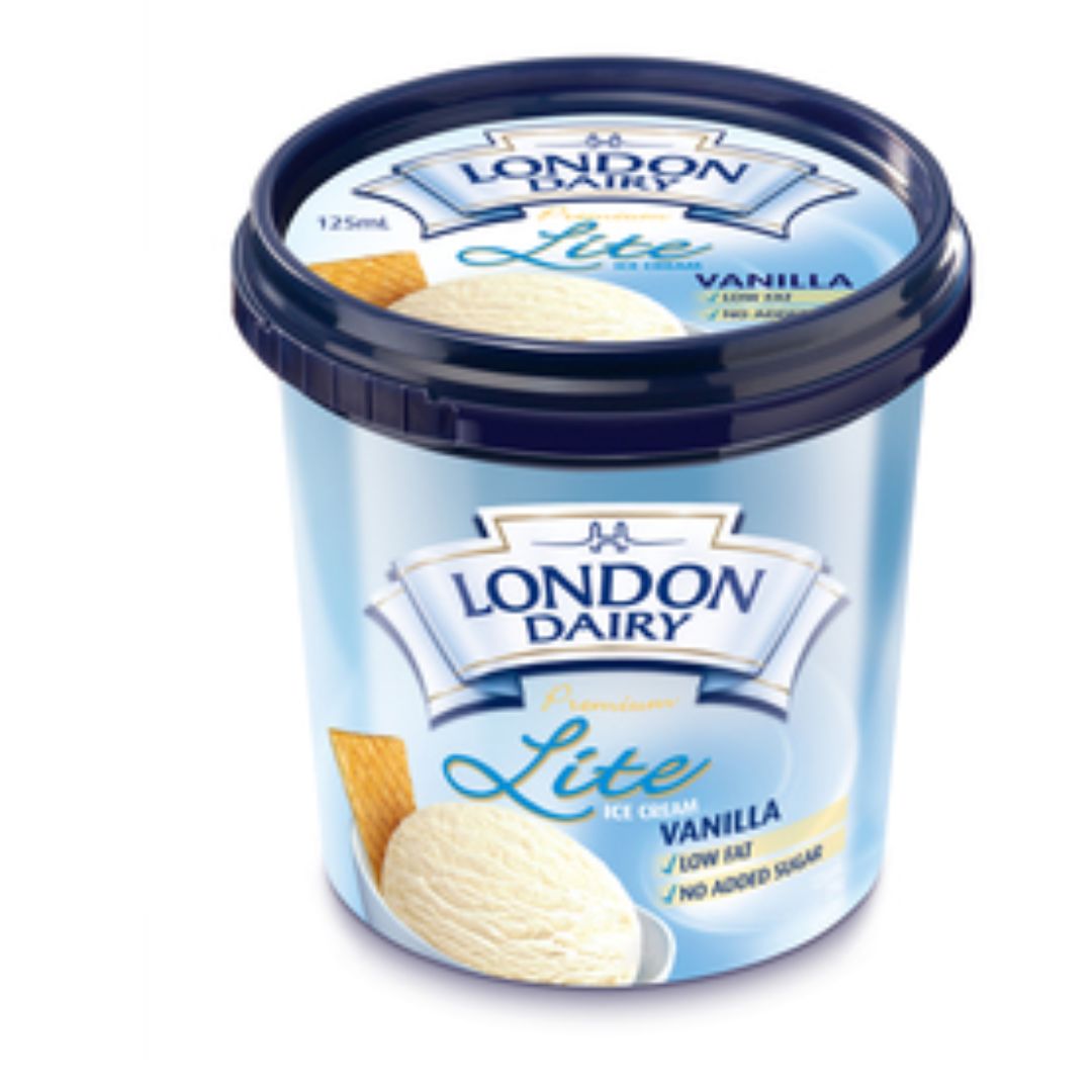 Lite Vanilla Ice Cream 125ml London Dairy