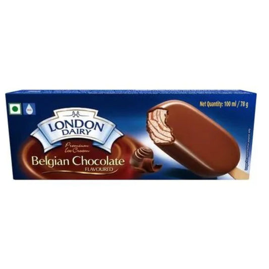 Premium Ice Cream Stick Belgian Chocolate 100ml London Dairy