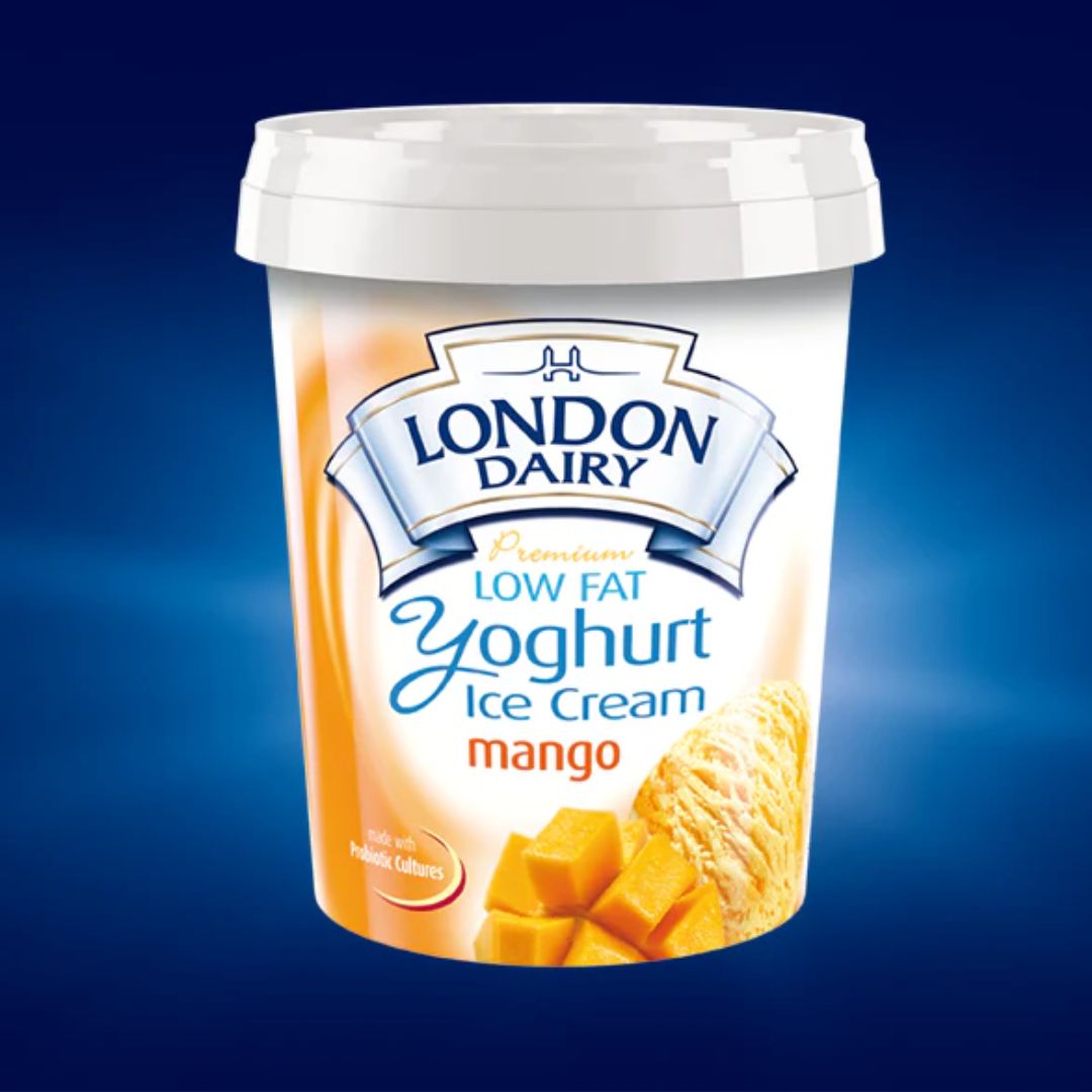 Yoghurt Mango Ice Cream 500ml London Dairy