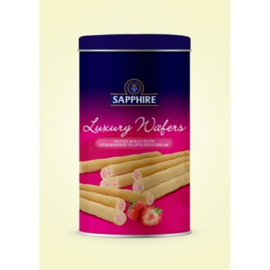 Luxury Wafer Roll Strabery 300g Sapphire