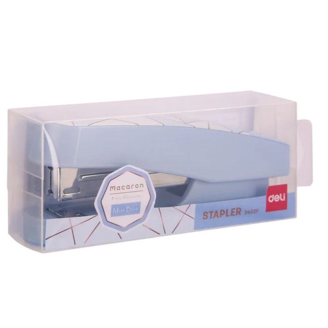 Macaron Pastel Collection Stapler-Mist Blue Deli