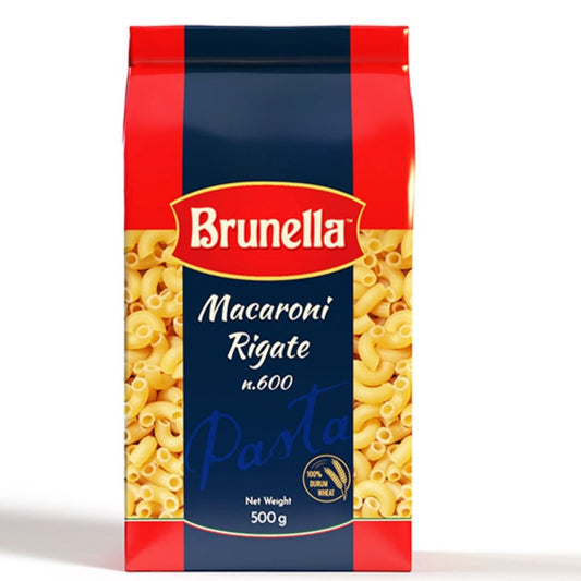 Macaroni Rigate Pasta 600 Brunella