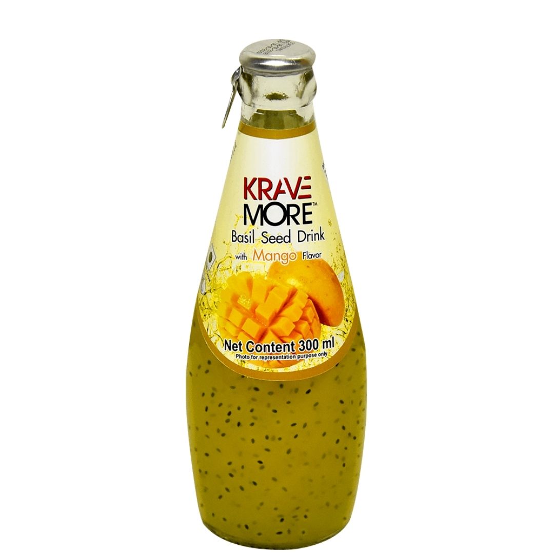 Mango Basil Seed Drink 300ml Krave More