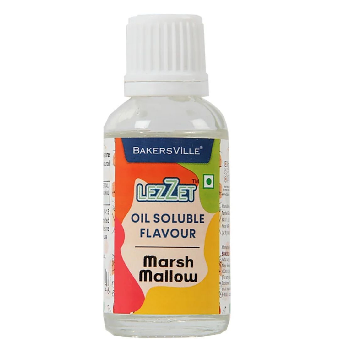 Marsh Mallow  Lezzet Oil Soluble Flavour 30ml Bakersville