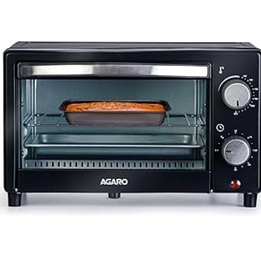 Marvel 9L Oven Toaster Griller, Cake Baking, Grilling, Toasting, OTG, 800 Watts, (Black) Agaro