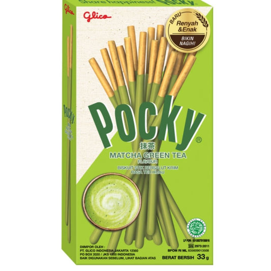 Matcha Green Tea Flavour Biskuit Stick 33g Pocky