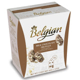 Milk Chocolate Truffles with White Chocolate Flakes 145g The Belgian