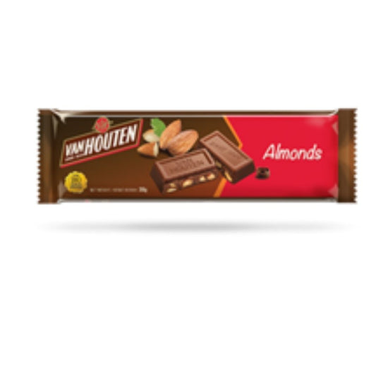 Milk chocolate flavoured confectionery with almonds VAN HOUTEN’S