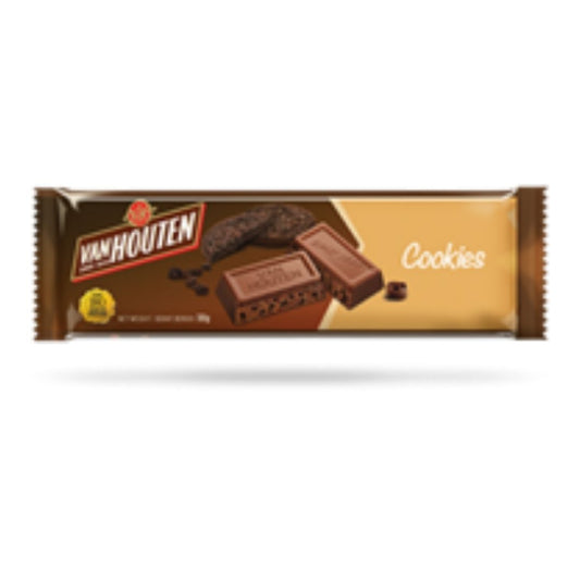 Milk chocolate flavoured confectionery with cookie bits VAN HOUTEN’S