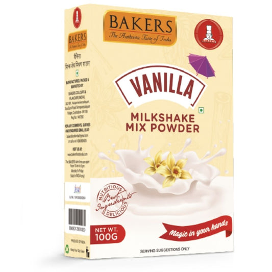 Milkshake Mix Powder Vanilla 100g Bakers