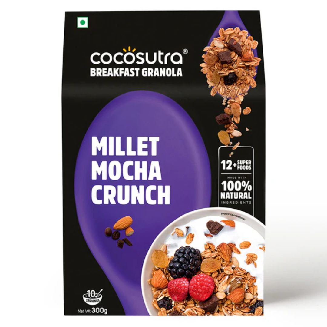 Millet Mocha Crunch Breakfast Granola 300g