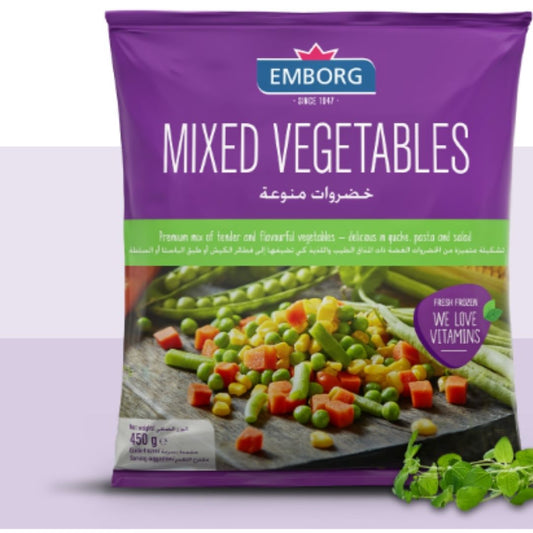 Mixed Vegetables 450g  Emborg