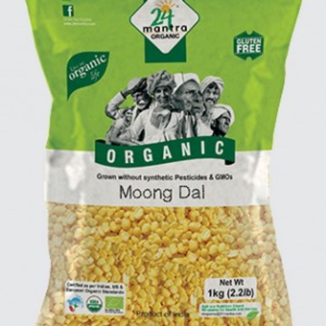 Moong Dal 1kg 24 Mantra Organic