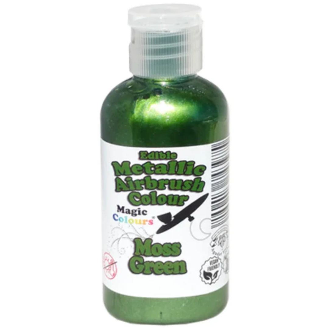 Moss Green Edible Metalic Airbrush Magic Colours