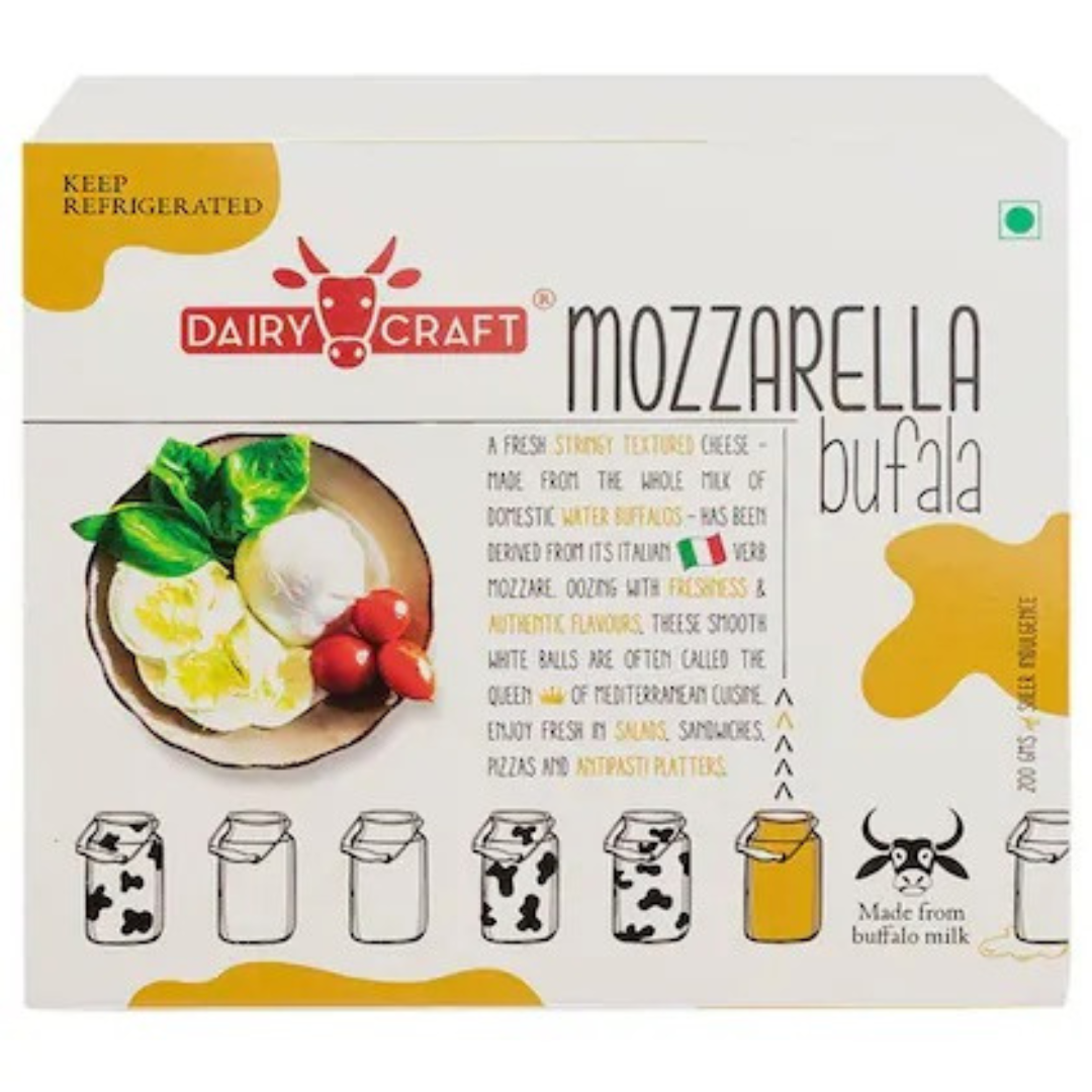 Mozzarella Buffalo 200 gm Dairy Craft
