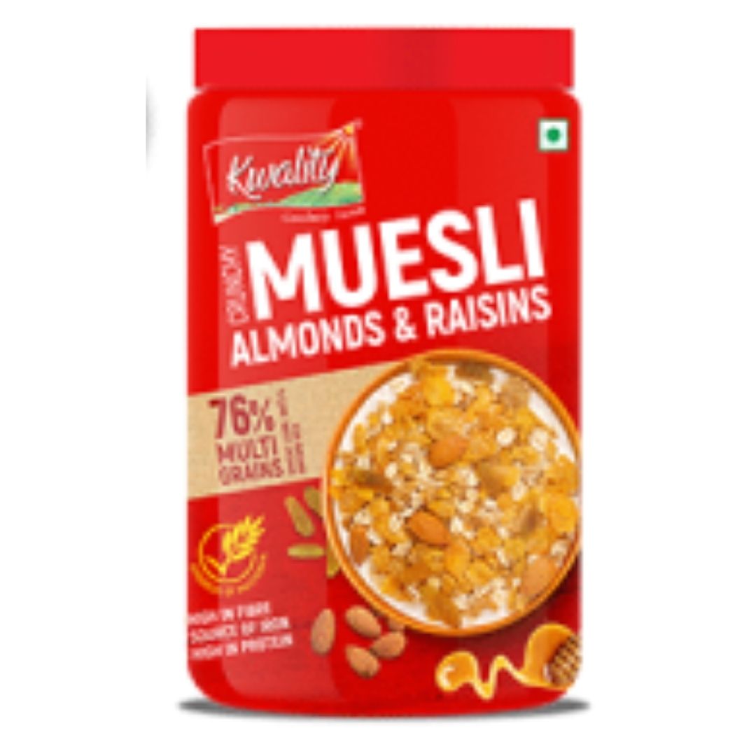 Muesli Crunchy Almond & Rasins  Kwality