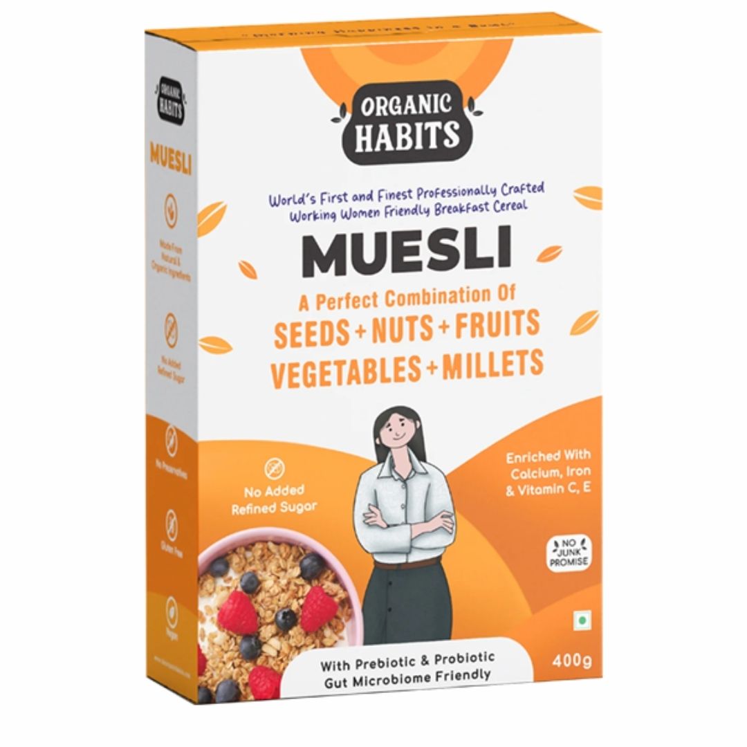 Muesli Seeds+Nuts+Fruits+Vegetables+Millets 400g Organic Habits