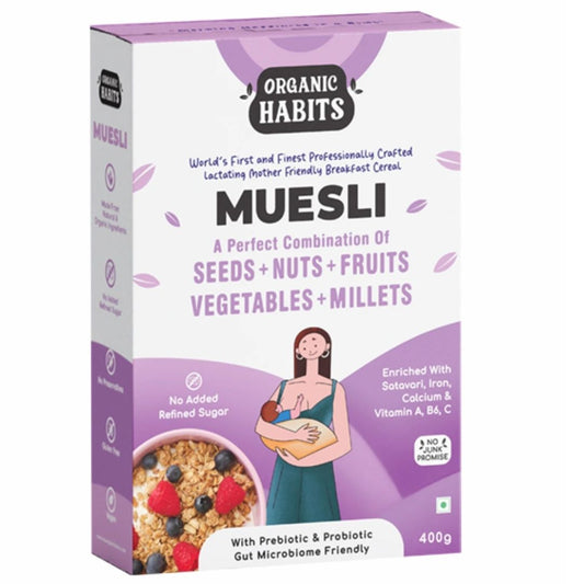 Muesli Seeds+Nuts+Fruits+Vegetables+Millets 400g Organic Habits