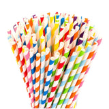 Multi Color Paper Straw 10mm x 197mm (8")