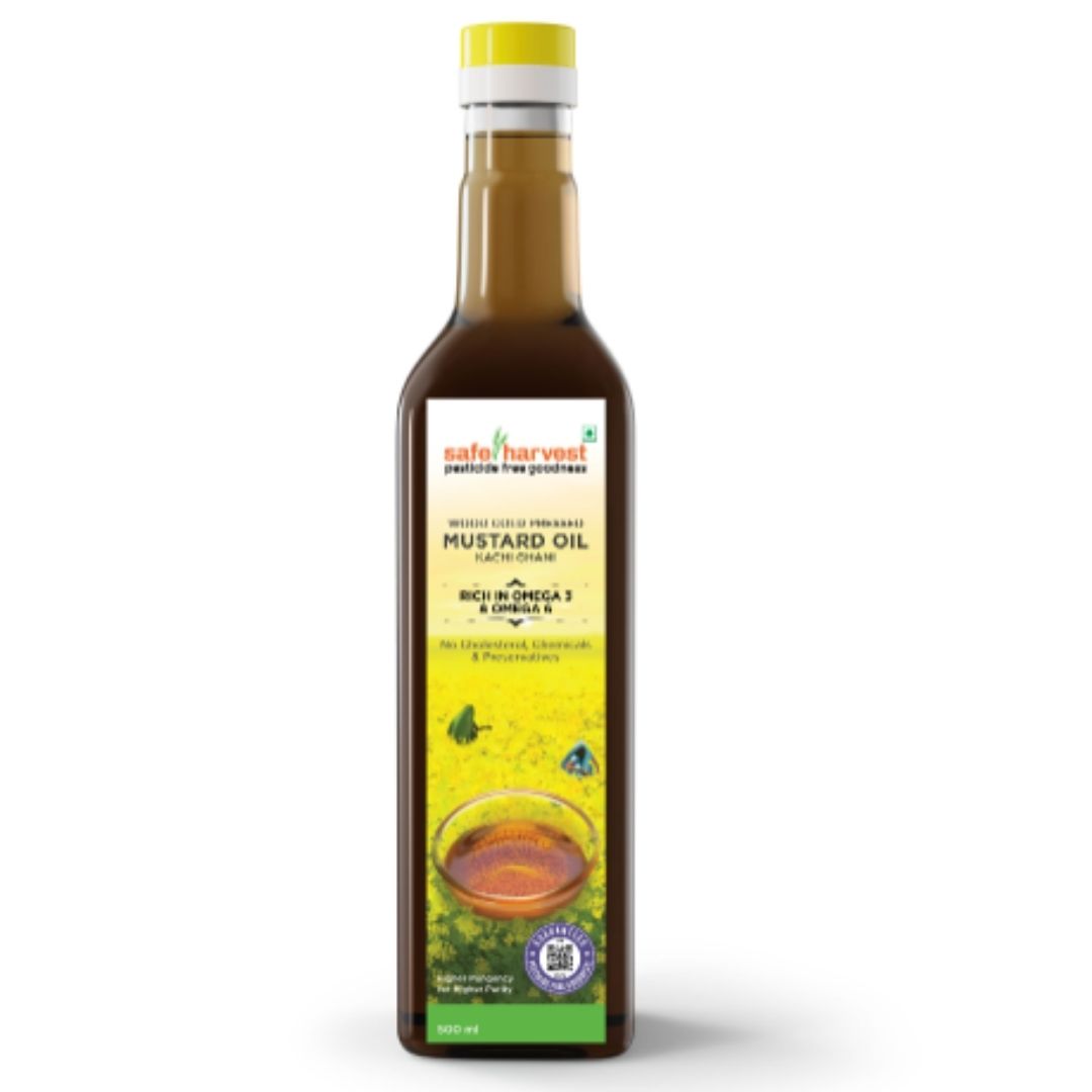 Mustard Oil 500ml - Wood Cold Pressed Safe Harvest