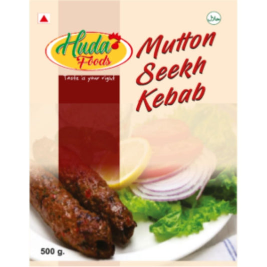 Mutton Seekh Kebab 500g Huda Foods