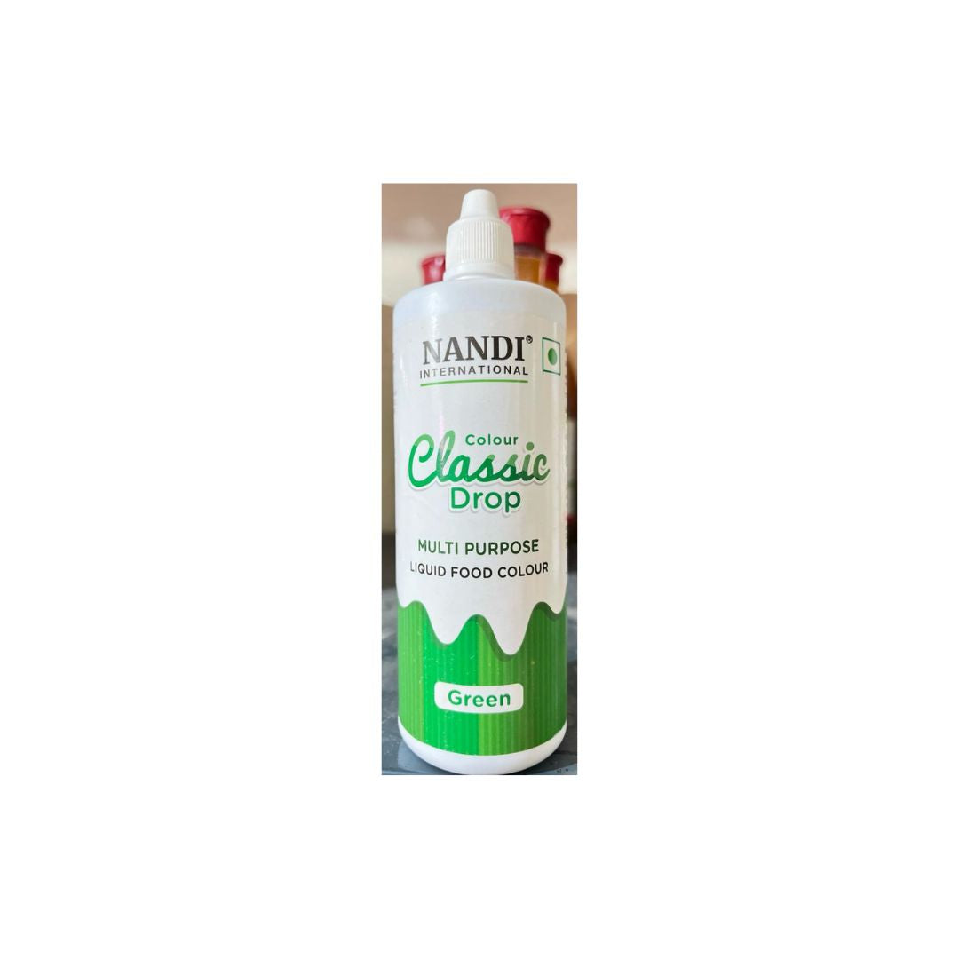 Classic Drop Green Liquid Colour-200ml Nandi