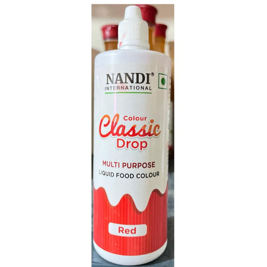 Classic Drop Red Liquid Colour-200ml Nandi