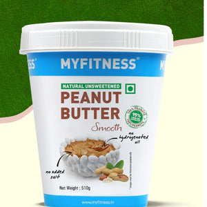 Natural Peanut Butter_ Smooth 510g MyFitness