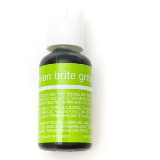 Neon Brite Green Edible Liqua Gel Colour 20ml Chefmaster