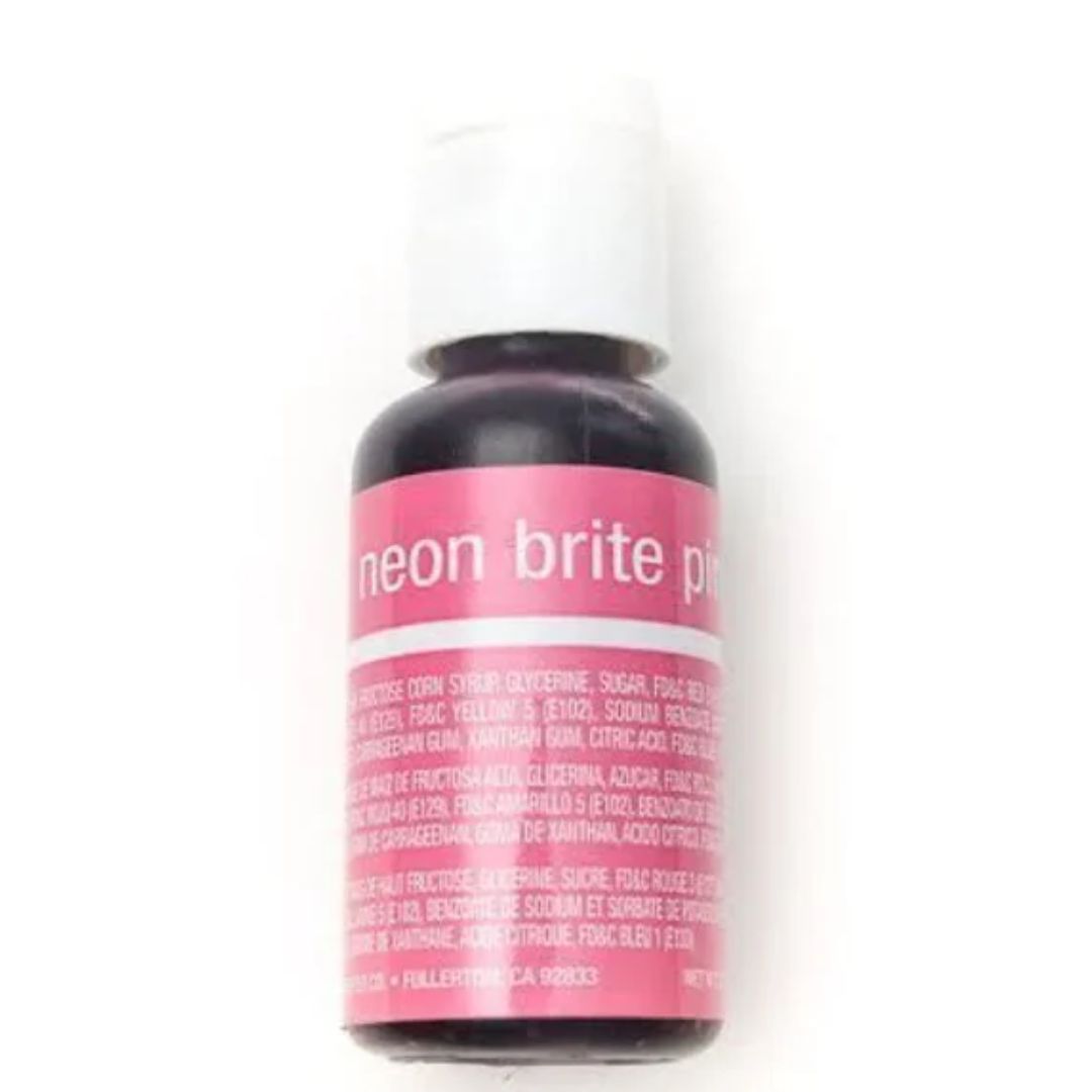 Neon Brite Pink Edible Liqua Gel Colour 20ml Chefmaster