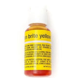 Neon Brite Yellow Edible Liqua Gel Colour 20ml Chefmaster