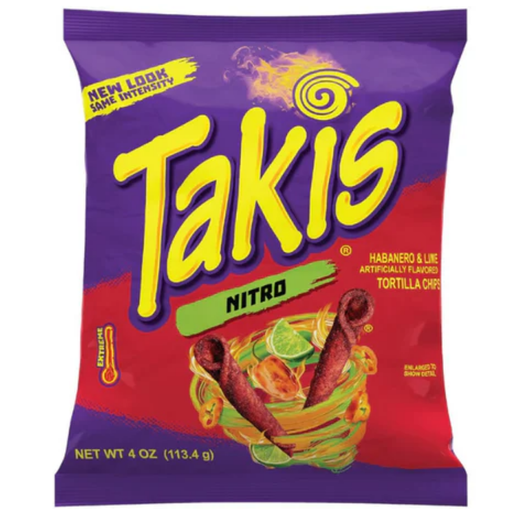 Nitro Habanero & Lime Tortilla Chips 113.4g Takis – JITCO