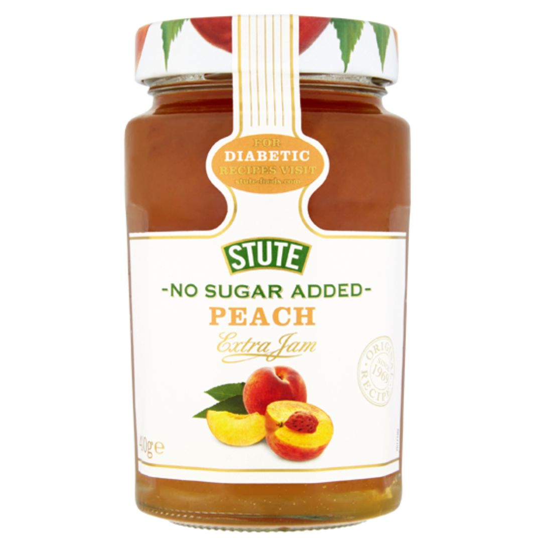 No Sugar Added Peach Jam 430g Stute