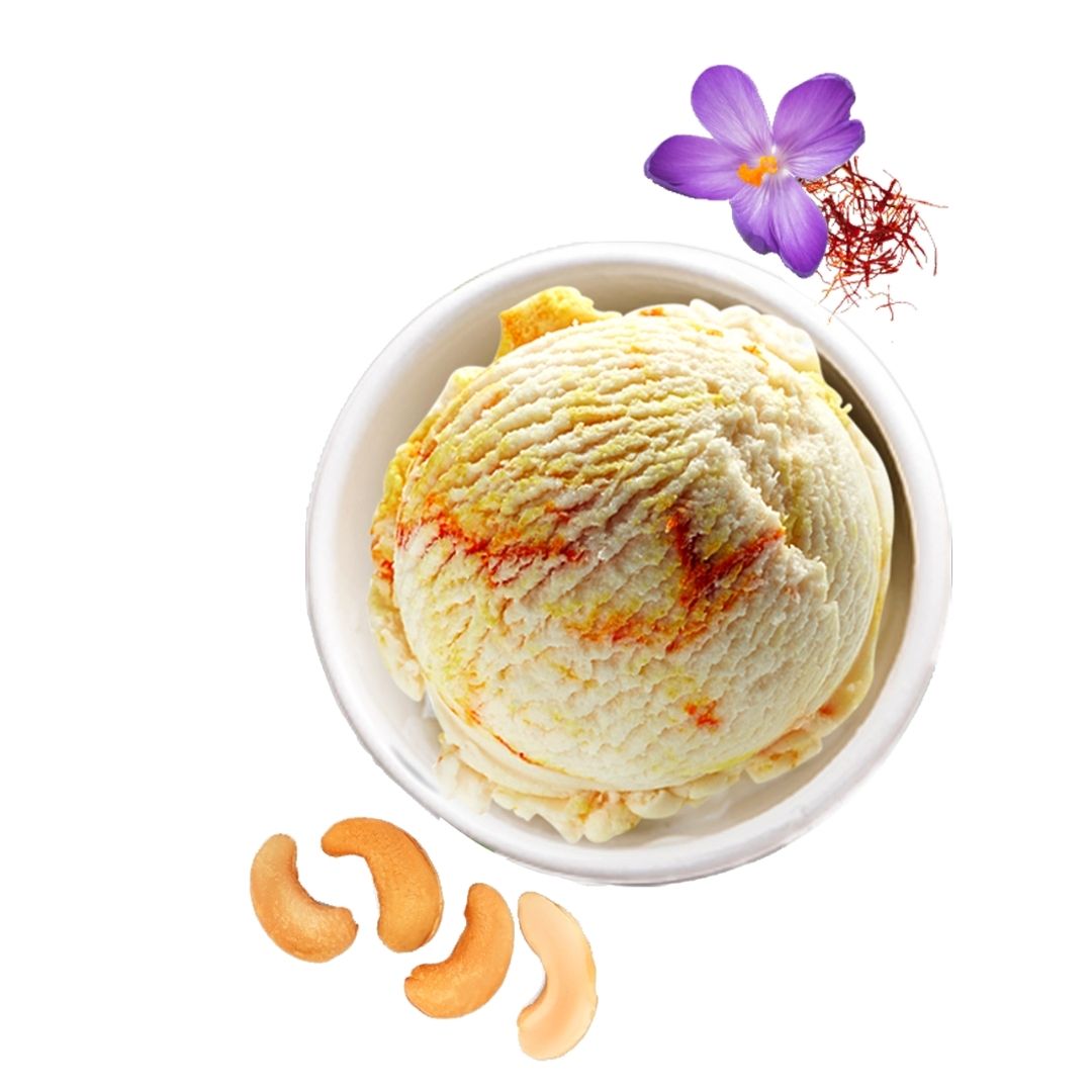 Nuts & Saffron Ice cream Ibaco