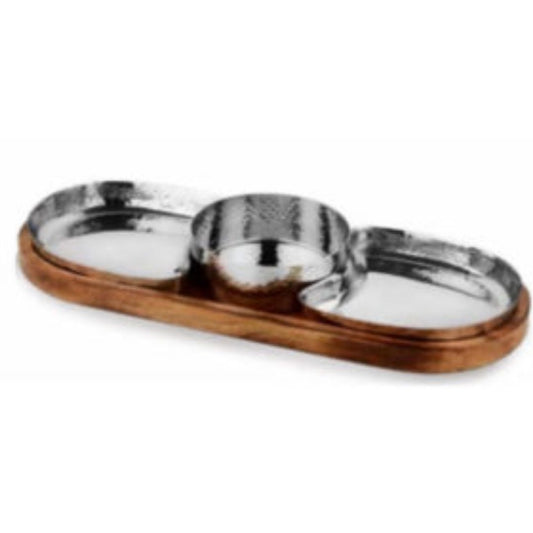 OVAL CHIP N DIP – WOOD BASE De Stellar