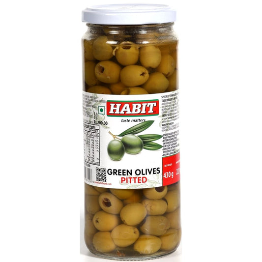 Olive Green Pitted 430 gm  HABIT