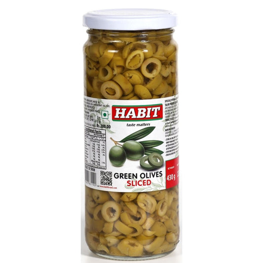 Olive Green Sliced 430 gm  HABIT
