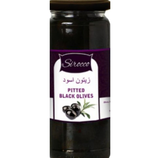 Olives Black Pitted 450Gm Sirocco
