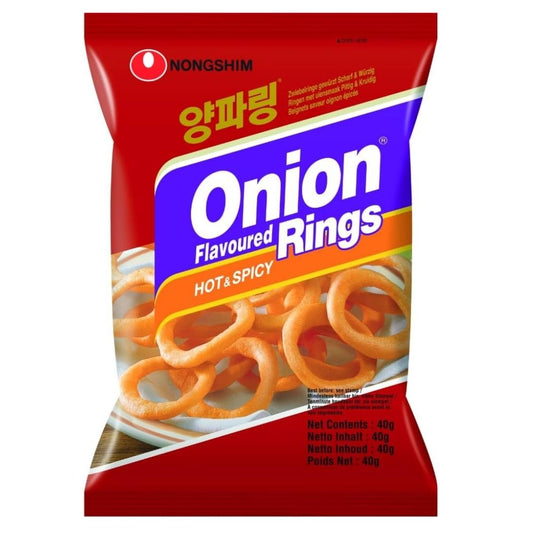 Onion Flavoured Rings Hot & Spicy 40g Nongshim