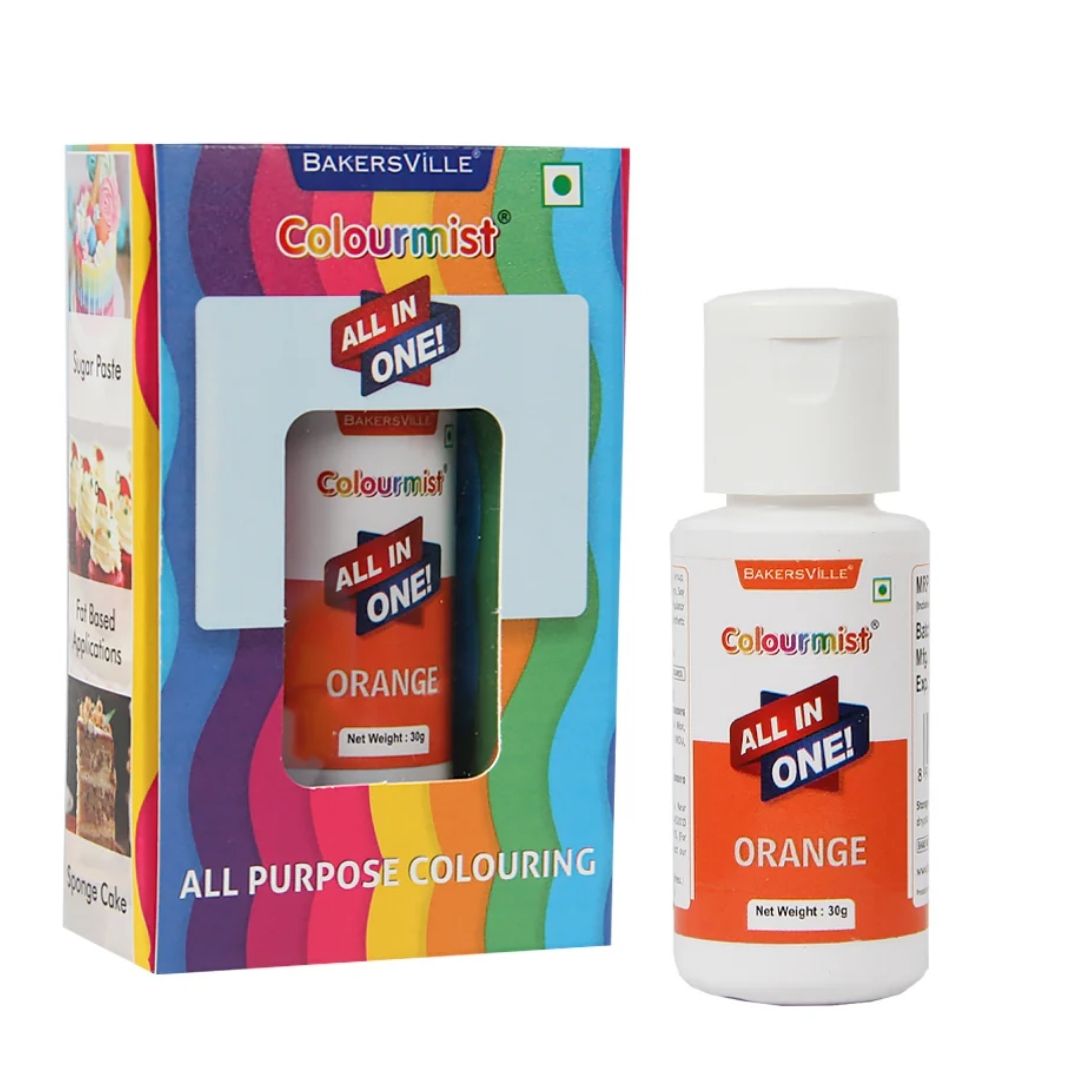 Orange All In One Food Colour 30g Colourmist