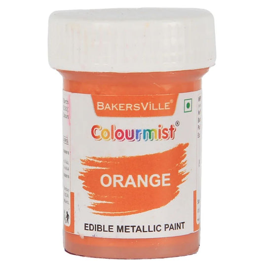 Orange Colourmist Edible Metallic Paint 20g Bakersville