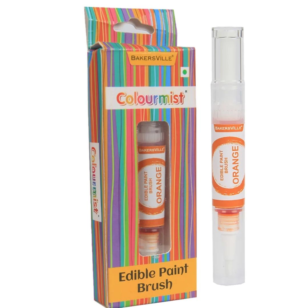 Orange Colourmist Edible Paint Brush Bakersville