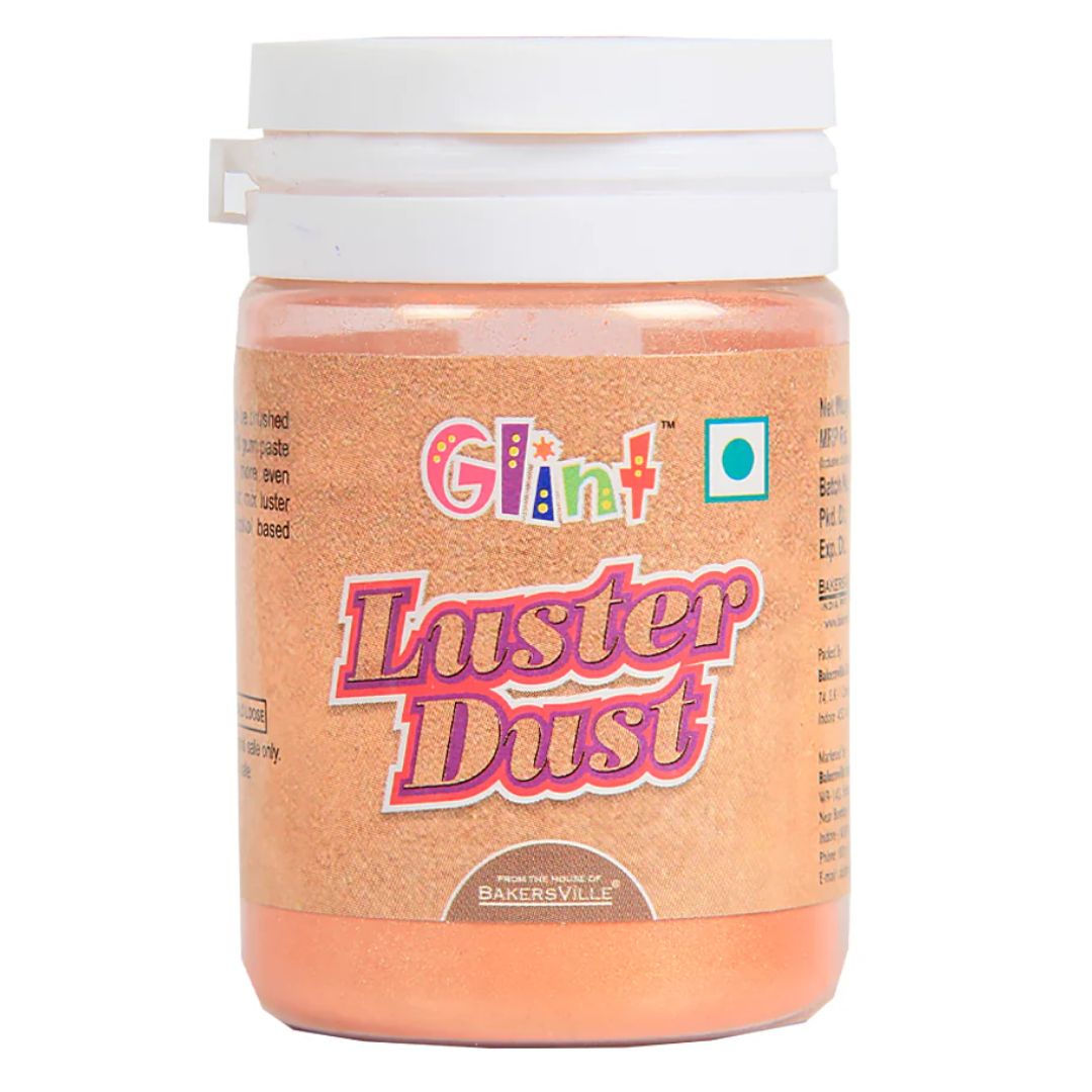 Orange Edible Luster Dust 10g Glint